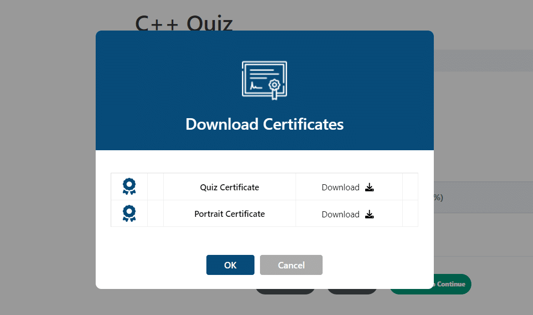 LearnDash Multi Certificates - Quiz Certificates