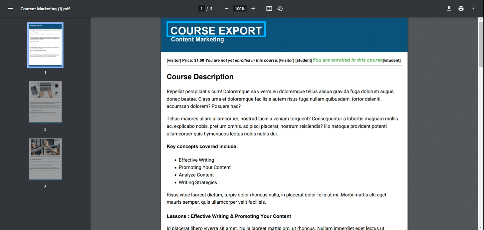 LearnDash-PDF-Course-Export-Courses-Label