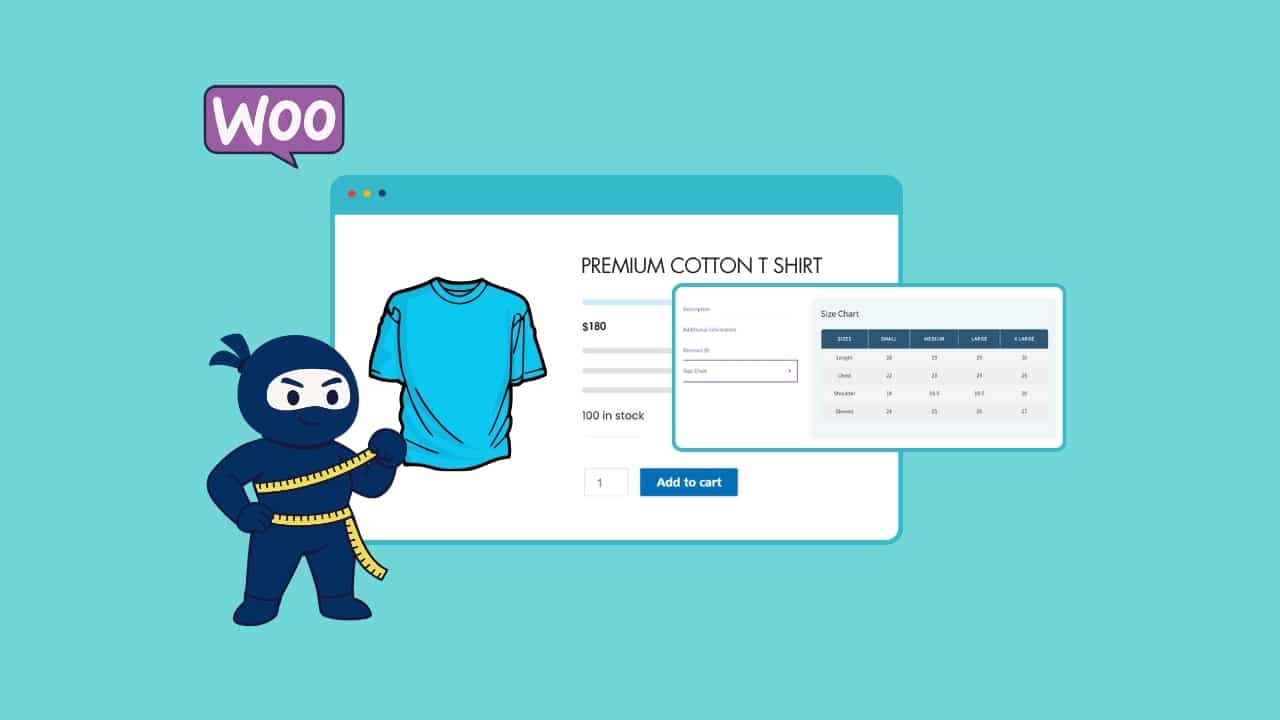 Image showing WooCommerce Product Size Cart